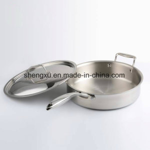 18/10 Stainless Steel Cookware Chinese Frying Pan (SX-FO26-5)