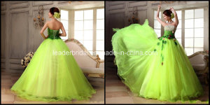 Green Strapless Fashion New Applique Ball Gowns Quinceanera Dresses Z7007