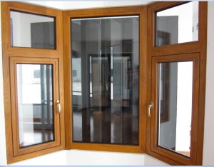 European Style Aluminum Clad Wood Window