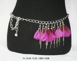 Feather Chain Belt Fl-0145
