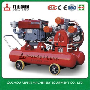 Kaishan W-3/5 22HP Movable Mining Air Compressor for Jack Hammer Driving